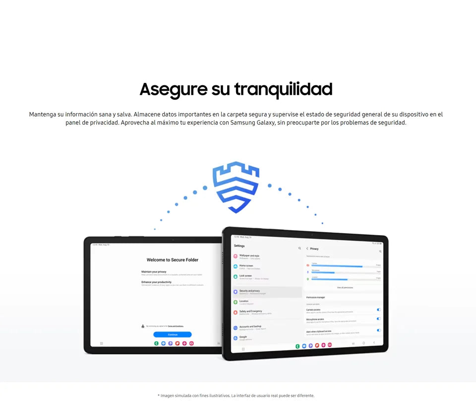 Samsung Galaxy Tab A9+ WI-FI, Tablet, Octa-Core, 8 MP Camera, 11 in, 7040 mAh battery.