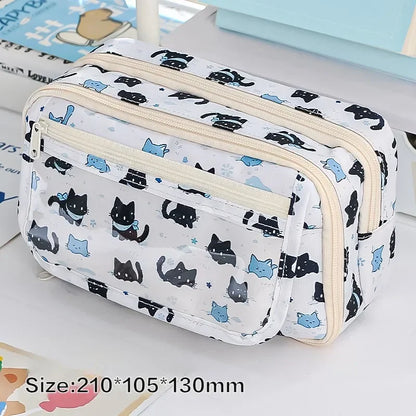 Federmäppchen für Studenten, supergroßes Fassungsvermögen, hochwertiges Federmäppchen für Mädchen, einfacher Stil, Schreibwarenbox, Federmäppchen für Schreibwaren.