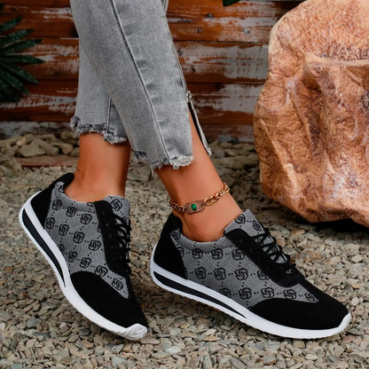 Women Thick Soled Cross Round Head Thin Fashion Shoes Women Comfortable  Breathable Casual Wear-resistant Shoes Zapatos De Mujer.