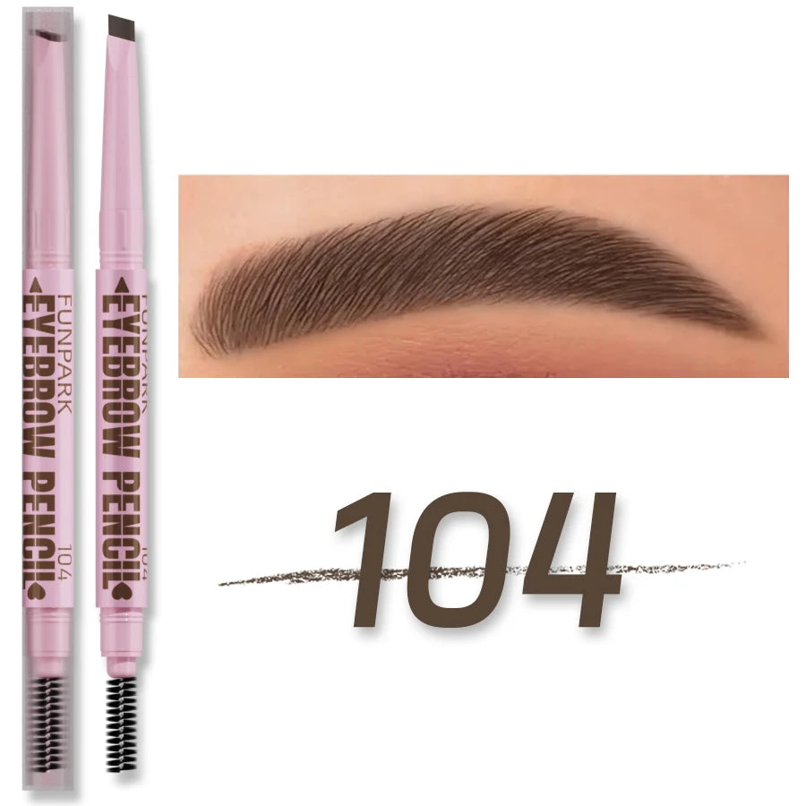 2 in1 Eyebrow pencil professional Cosmetics makeup for women 5 Colors Waterproof Eyebrow Tattoo brush Long Lasting eyebrow pen.
