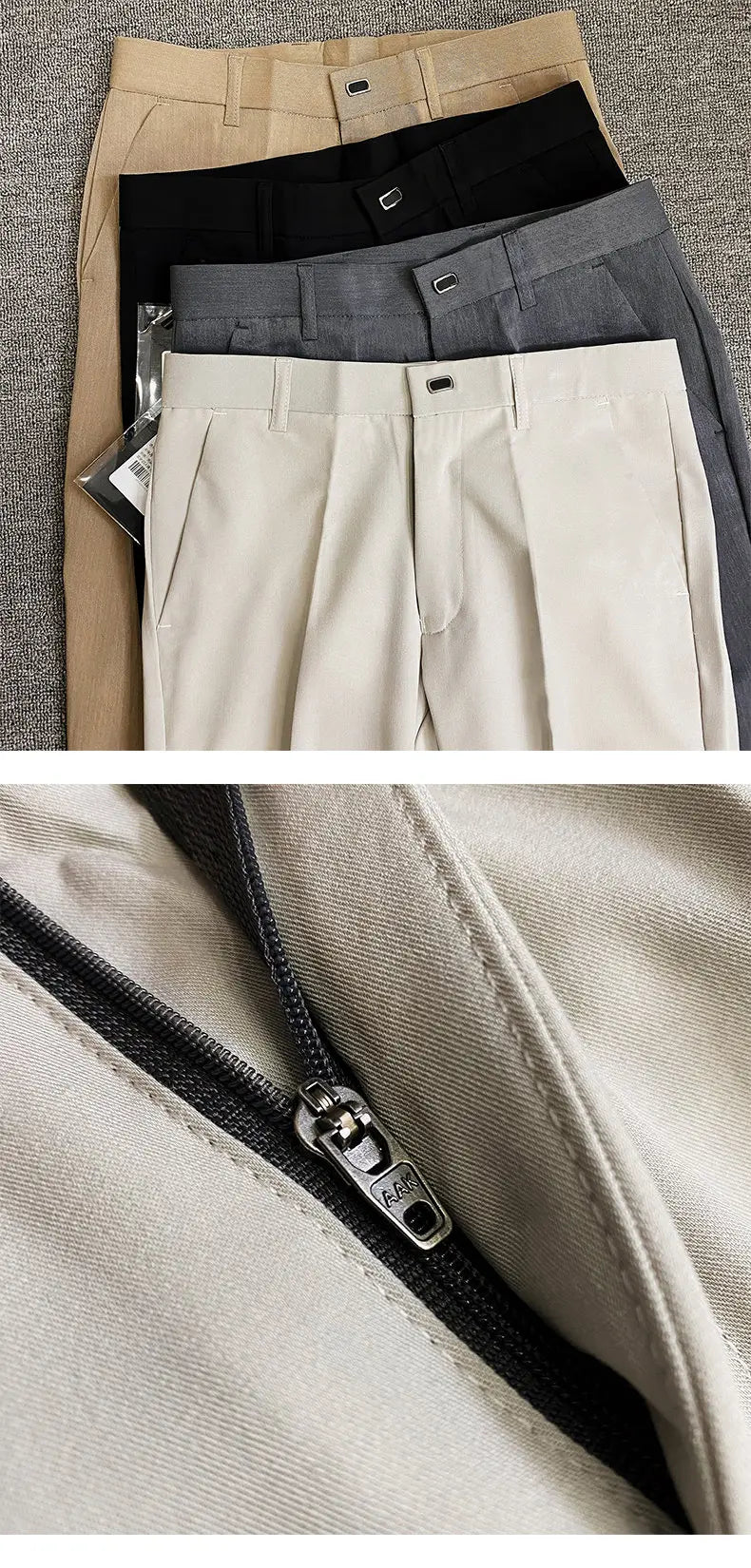 Men Suit Pants Formal Trousers Pantalone Hombre Stretch Slim Solid Color Casual Dress Full Length Pants Fashion New Men Clothing.