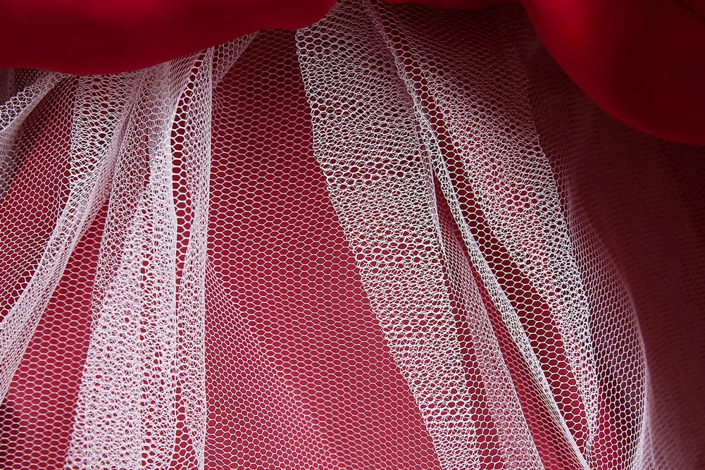 Kinderkleid, rotes Prinzessin-Halloween-Kleid, Kinderkleid, Blumenkleid, 4 bis 12 Jahre Mädchen, Klavier-Performance-Kleid.