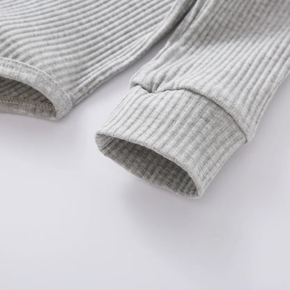 16 Colors Baby Solid Knit Sets Newborn Infant Girls Boys Fall Winter Long Sleeve Romper + Elastic Pants Toddler Outfit 0-24M.