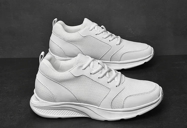 Männer Aufzug Schuhe Höhe Erhöhen Turnschuhe Schuhe für Männer 10 cm Sport Casual Schuhe Unsichtbare Innere Erhöhung 8 cm Weiße Schuhe.