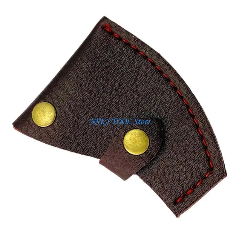 L8RC -Lederachsen Kopfabdeckung mit Knopfklammetaille Hütte Hülle Achsen Kopfhülle