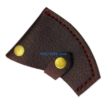 L8RC -Lederachsen Kopfabdeckung mit Knopfklammetaille Hütte Hülle Achsen Kopfhülle