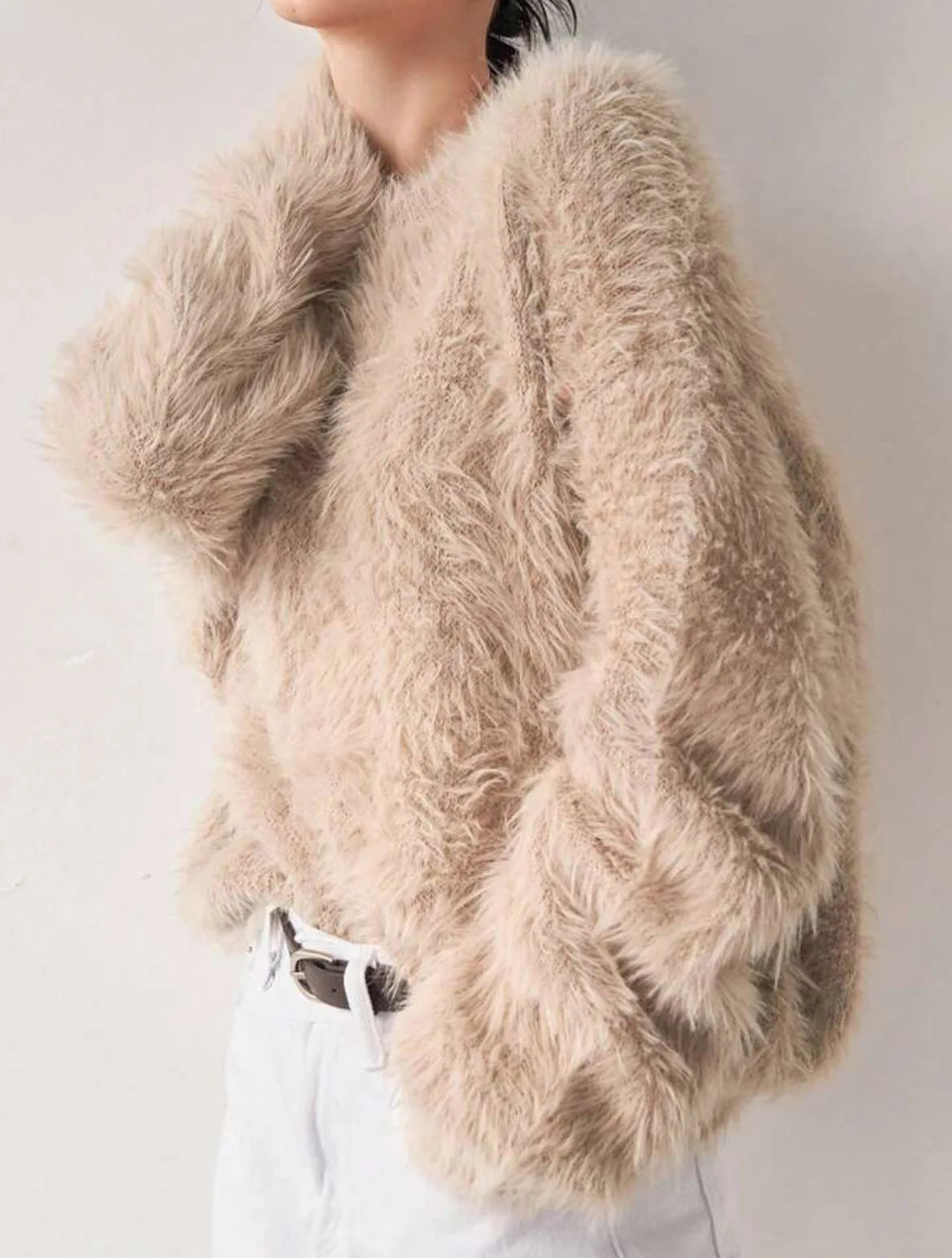 2025 Fashion Women Spring Autumn Knitted Sleeveless O-Neck Loose Pullover Sweater Tops Pull Ladies Winter Turtleneck Sweater.