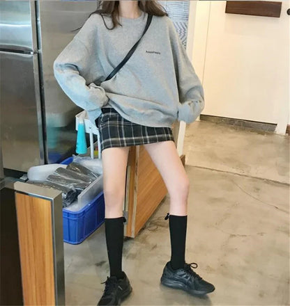 Women Sweatshirts Letter T-shirt Summer Korean Fashion Thin Chic Hoodie Shirt Long Sleeve Top Women's Loose Pullover Y2k Clothes.