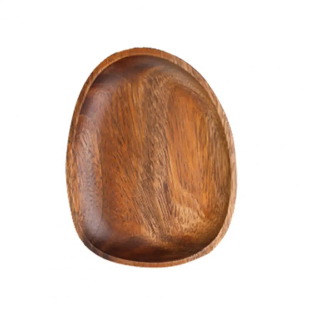 Natural Wooden Tray Retro Plate Fruit Snacks Food Storage Trays Hotel Home Serving Tray Decorate Supplies.