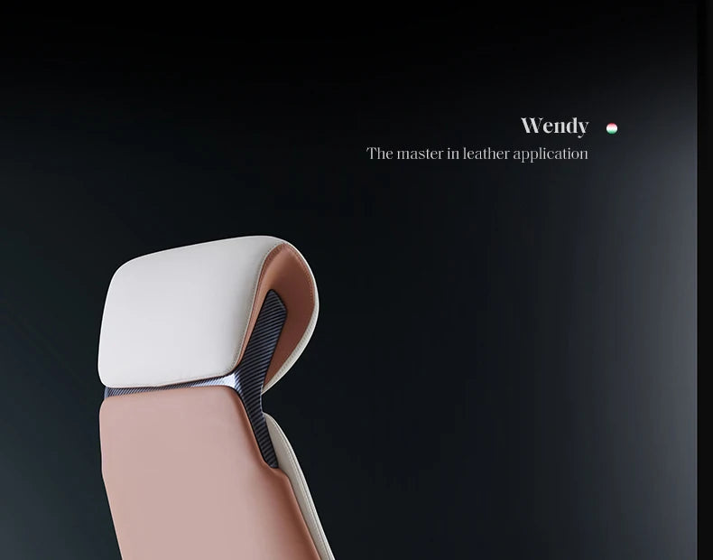 Studie Drehbarer Bürostuhl Liege Moderner Lazy Ergonomischer Thron Leder Bürostuhl Nordic Computer Mobilya Salonmöbel