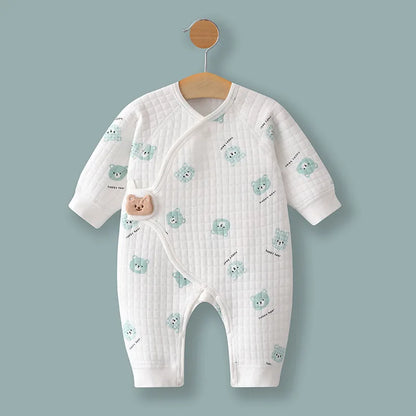 Frühling und Herbst 0-6 Monate Baby Strampler Winter Neugeborene Mädchen Jungen 100 % Baumwolle Kleidung von Langarm Säuglingskleidung Pyjamas.