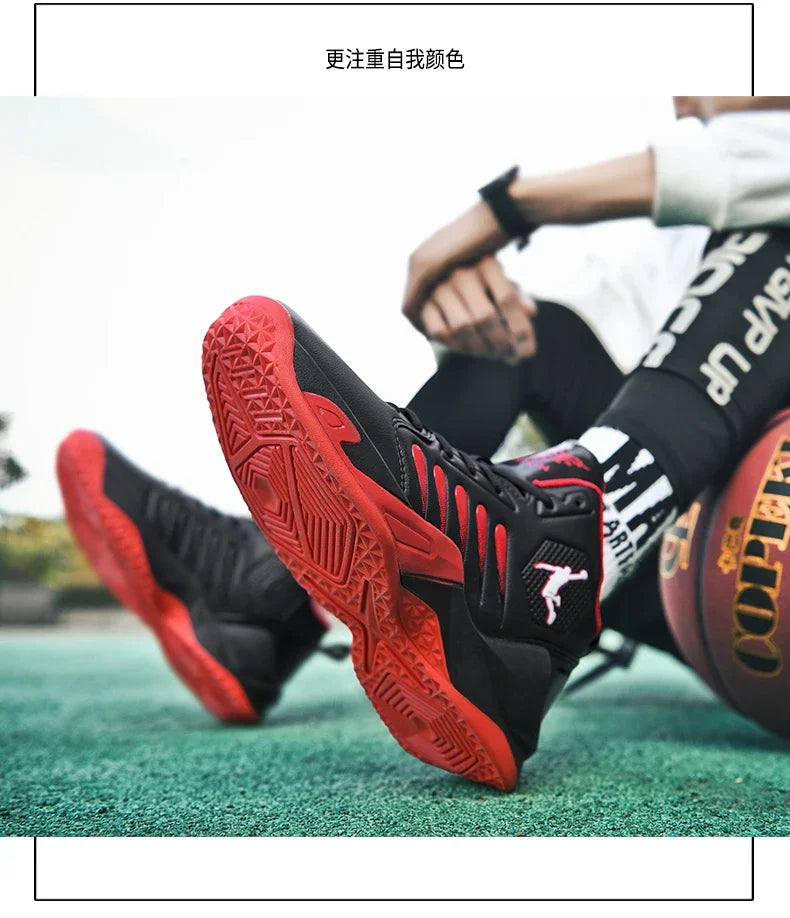 2024 Men Basketball Shoes Outdoor Sports Shoes Male Trendy Sneakers Wear Resistant Rubber Sole Basketball Shoes unisex 36-45