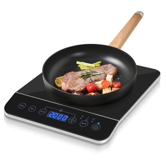 Aigostar BlueFire - portable induction hob with touch panel. Electric induction hob Up to 240℃ and 2000W.