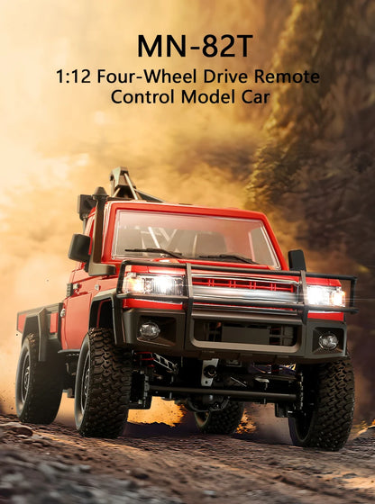 MN82S RC Crawler 1/12 Full Scale LC79 RC Pickup Short Truck 4WD Remote Control Climbing Off-road Car Toys for Kids Adults Gifts