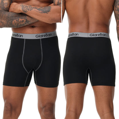4 stücke Set Mid-Lange Boxer Shorts männer Unterwäsche Männliche Unterhose für Männer Homme Boxershorts Slips Weiche Höschen marke Sexy
