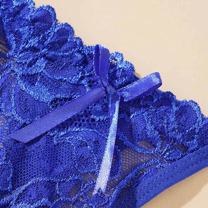 Sexy Lace Adjustable Thongs for Women Low Rise Hollow Out Briefs Female Breathable Underpants Perspective Sexy Lingerie.