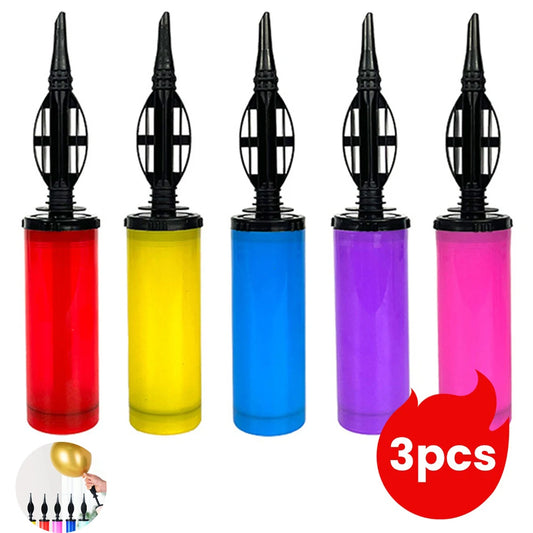 Tragbare Hand-Push-Ballonpumpe, Luftpumpe – Zubehör für Geburtstagsfeiern, Aufblashand für schnelles Aufpumpen zu Hause.