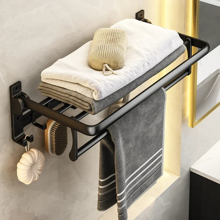 Metalle Badezimmer Handtuchhalter Stanzfreier Rack Toilettenanhänger Raum Aluminium Badezimmer Handtuchhalter, Handtuchhalter, Handtuchhalter Badezimmer