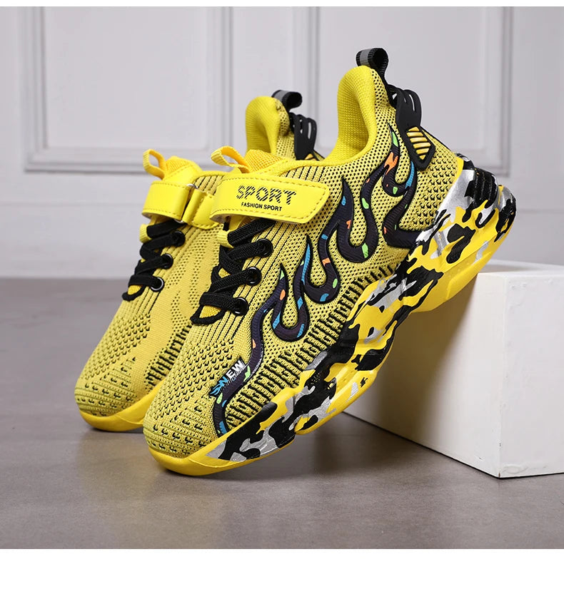 Boys Running Shoes 2022 Design Children Sneakers Mesh Kids Casual Sneakers 7-12 Years Children Sneakers for Boys.