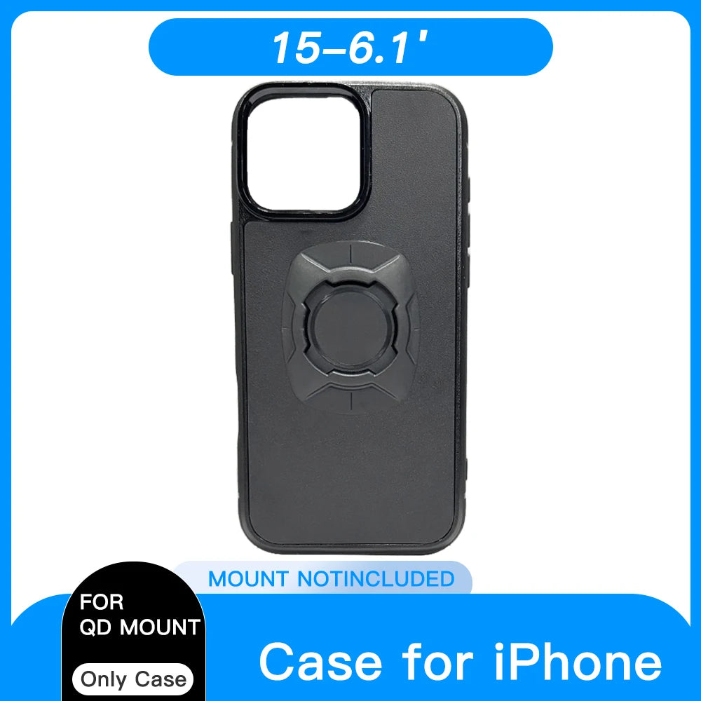 Twsit Lock Phone Case Holder MotorCycle Bicycle iPhone case Quick Lock Fit for Quad System Phone Mount/Holder 14 15 16 Pro Max.