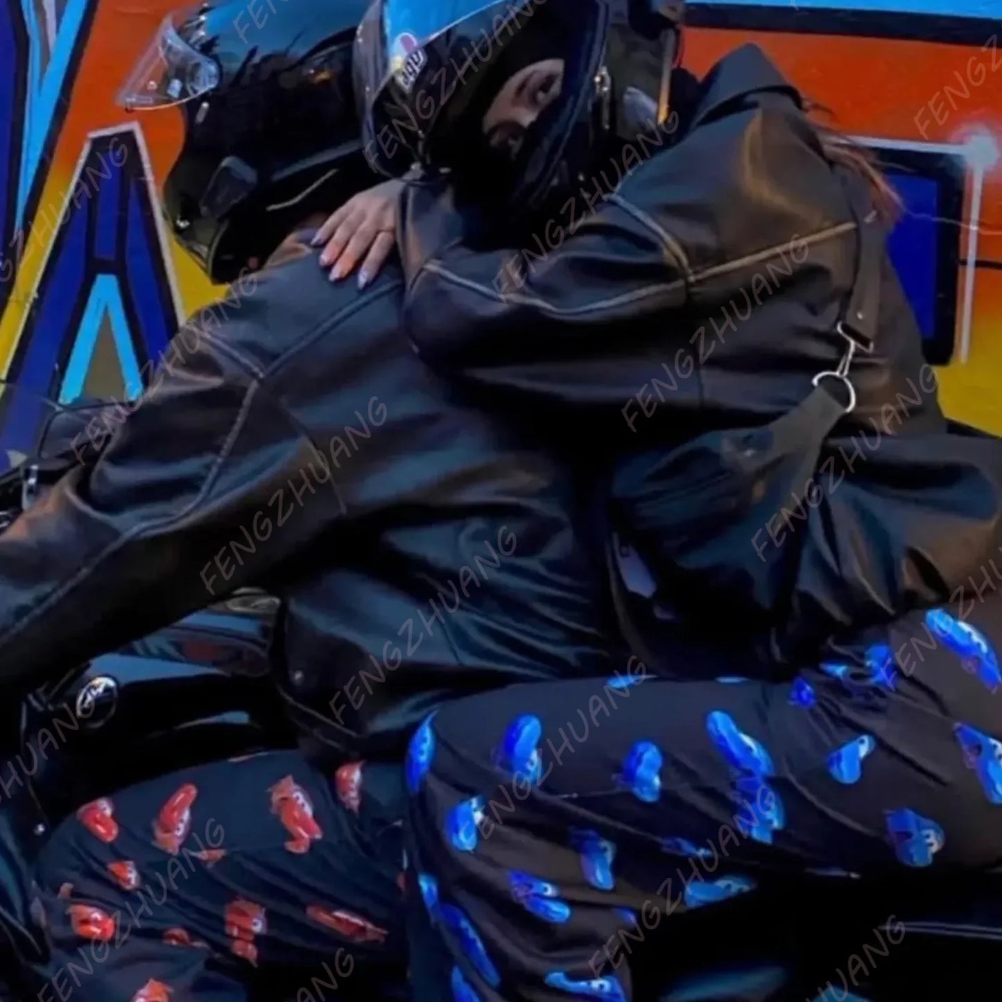 2024 The Cars Lightning McQueen & SALLY T-shirt Long Trousers Set Unisex Valentine's Day gift Hot Sale Faddish Casual Set.