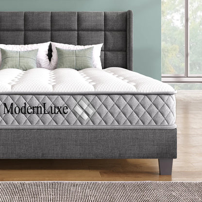 Orthopädische Kaltschaummatratze 90 x 200 cm, Matratze mit 7-Zonen-Taschenfederkernen, mittelfest – OEKO-TEX ®    Zertifiziert