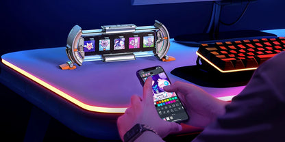 Divoom Times Gate - Cyberpunk Gaming Setup Digital Clock with Smart APP Control, WiFi Connect, RGB LED Display,.