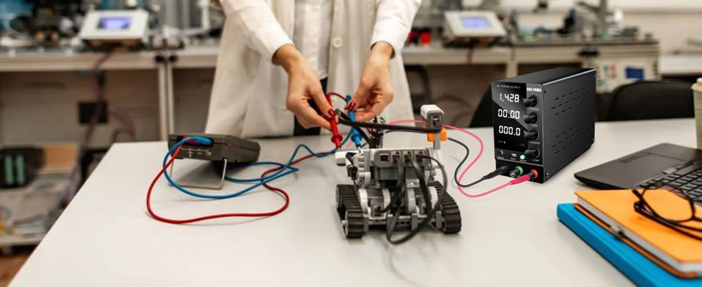 KUAIQU Programmable RS232 Communication DC Power Supply 30V 10A, Adjustable Laboratory Power Supply 60V 5A, 120V 3A, Edit Stored