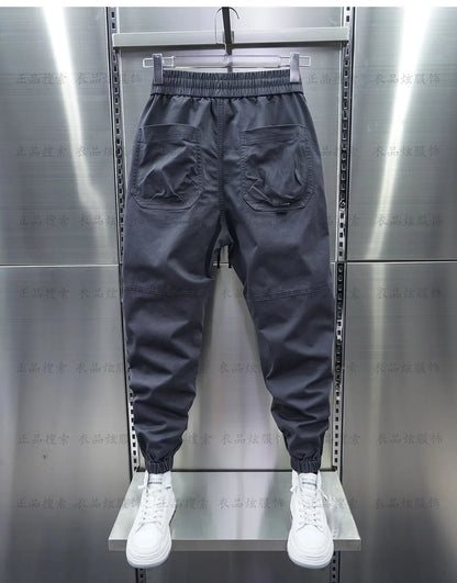 Multi-Pocket Cargo Hosen Einfarbig Casual Harem Bleistift Hosen Outdoor Jogging Jogginghose Luxus Marke männer Kleidung.