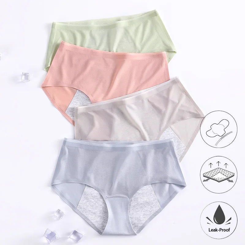 Menstrual Panties for Women Leak Proof Briefs Cotton Lingerie Absorbency Comfortable Physiological Underwear Period Underpants.