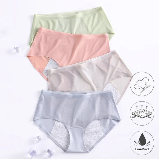 Menstrual Panties for Women Leak Proof Briefs Cotton Lingerie Absorbency Comfortable Physiological Underwear Period Underpants.