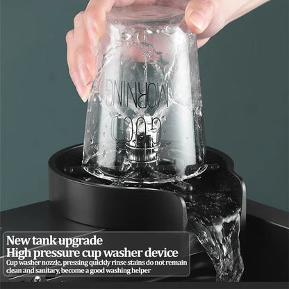 Kitchen Sink 304 Stainless Steel Rain Waterfall Single Trough Honeycomb Large Single Trough Washing Basin