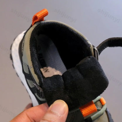 Childrens Sneakers 2025 Autumn Winter Boys Sport Shoes Girls Plush Warm Cotton Casual Shoes Studnet High Top Outdoor Ankle Boots.