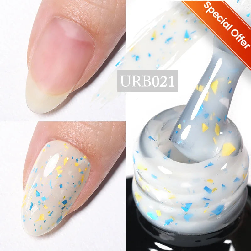 UR SUGAR 7/7.5ml Summer Blue Silver Gel Nail Polish Semi Permanent High Quality Soak Off UV LED Varnishes Nails Art Manicure