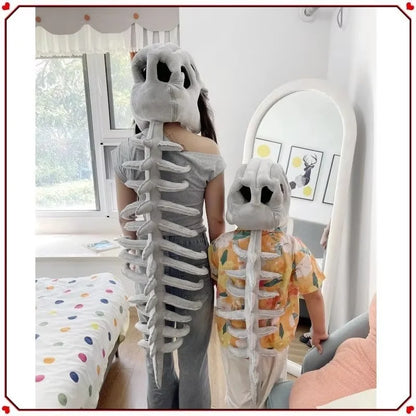 Dinosaur Skeleton Role-Playing Costume Cute And Realistic Dinosaur Plush Adult Children Halloween Christmas Party Costume Gift.