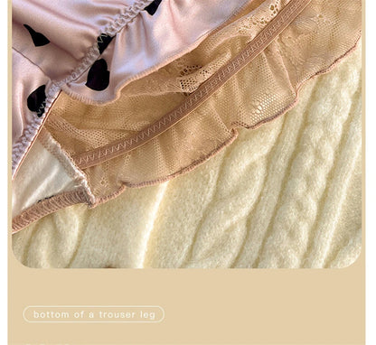 Sexy lingerie women Satin tangas lace ropa interior femenina sweet calzones para mujer plus size panties heart underwear women.