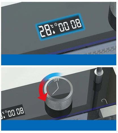 YCRAYS White Nano Kitchen Sink Large Single Slot Waterfall Integrated Digital Display Faucet Soap Dispenser Cup Washer Pure Tap