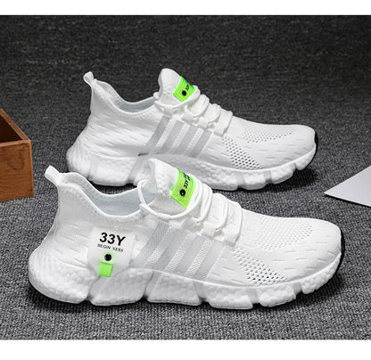 Atmungsaktives Mesh Männer Schuhe Trendy Leichte Fuß Wohnungen Plus Größe Männliche Tennis Turnschuhe Laufen Outdoor Fitness Schuhe 2024