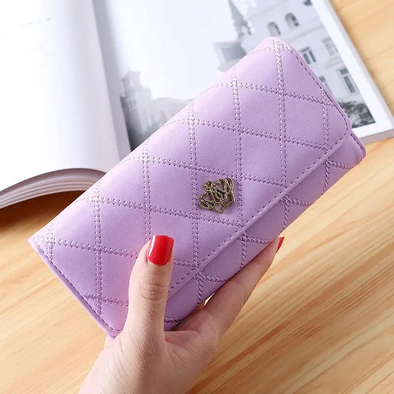 Fashion Zipper Wallets Womens Long Purses Handbags Coin Purse Cards Holder PU Leather Billfold Wallet.