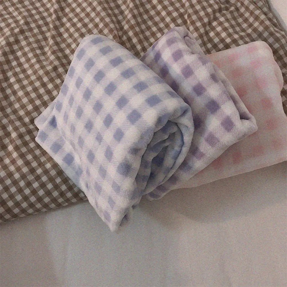 Fleece-Pyjama-Set für Damen, dick, warm, Winter-Nachtwäsche, lässig, solides Oberteil und karierte Hose, weiches Pyjama-Set für Damen, Heimanzug.