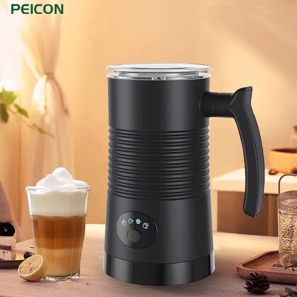 Electric Milk Frother Automatic Rotary Foamer for Coffee Cappuccino Latte 4 in 1 Hot and Cold Foam Maker Milk Frother Foamer.
