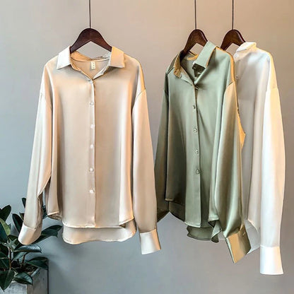 2025Spring Shirt And Blouses New Sweater Cardigans Woman Top Knitted Korean Long Sleeve Lapel Button Elegance Sweet Casual Coats.