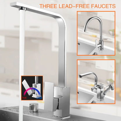 Kitchen sink lead-free austenitic handmade brushed 304 stainless steel 3mm thickness single bowl kitchen sink