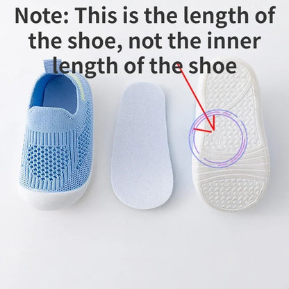 Spring Popular New Baby Shoes Mesh Knit Breathable Kid Girls Boys 0-3T Summer Slip-On Casual Sneakers Toddler Non-Skid Prewalker.