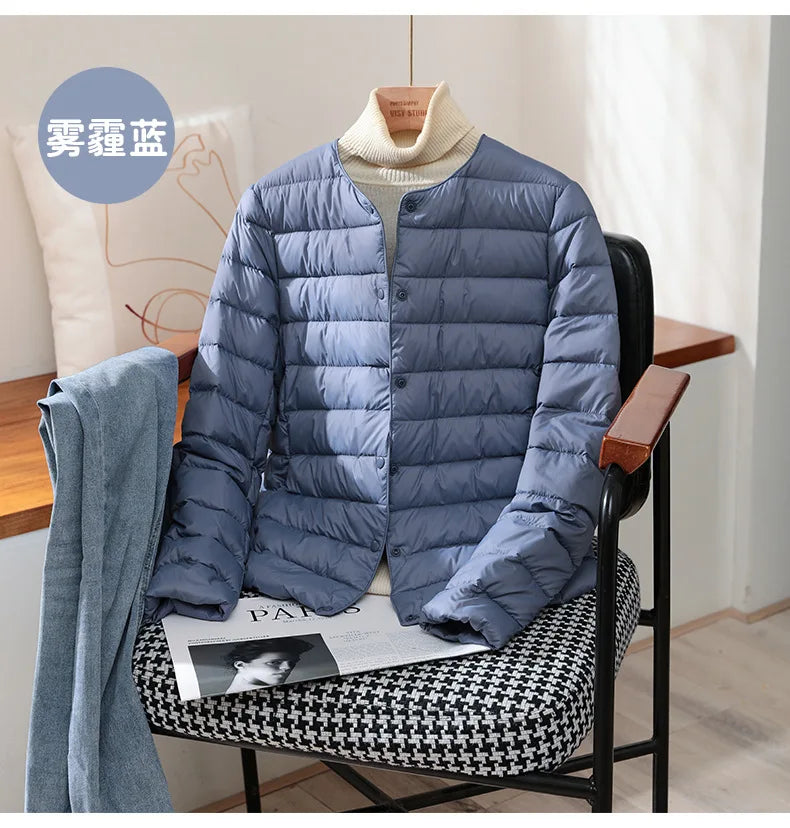 Neuheiten frauen Weiße Ente Unten Liner Puffer Jacke 2023 Herbst Winter Weibliche Warm Halten Koreanische Büro Dame Unten Mantel.