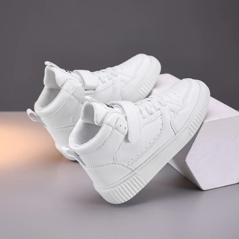 autumn boys sneaker high top children shoes luxury leather basketball shoes kids PU tennis sports shoes for boy size 28-39.