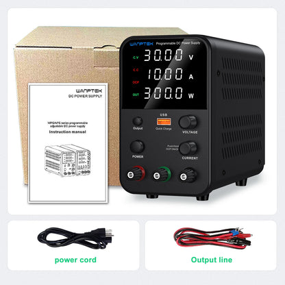 Wanptek Laboratory Power Supply 30V 5A 30V 10A 60V 5A 120V 3A Adjustable with USB fast Charging Bench DC Power Supply.