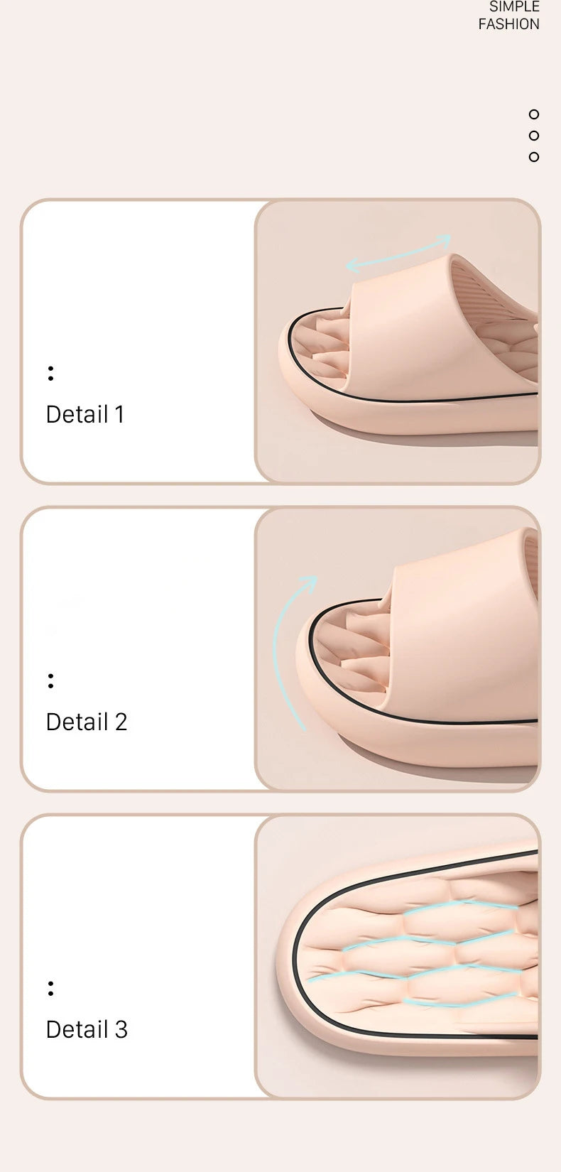 Super Light Soft Slippers Simple Fashion Slides EVA Elastic Shoes Colorful Sneakers In Door Bathroom Flip Flops.
