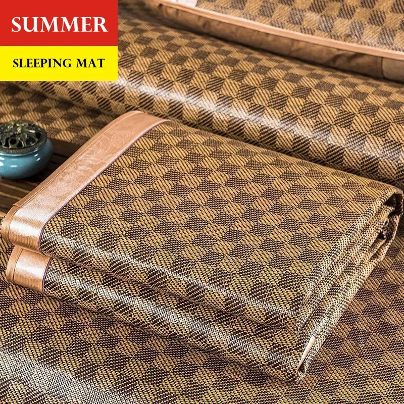 WASART Summer bamboo rattan mat adult children cool sleeping mat sheet 90/150/180cm portable foldable double bed protection pad.