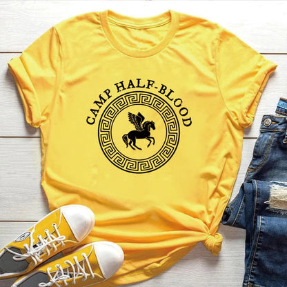 Camp Jupiter T-Shirt Camp Half-Blood Shirt Percy Jackson Shirtsc Unisex Graphic T Shirts Gothic Short Sleeves Tops Harajuku Top.